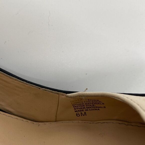 Banana Republic Tatum Leather Pointed Toe Two-Tone Dressy High Heels Pumps Black - Picture 13 of 14